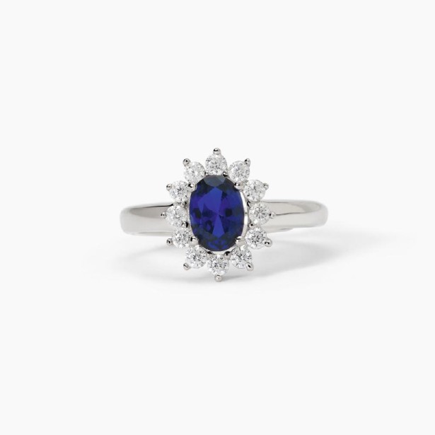 MABINA 523360 - Anello in argento 925/°°° zaffiro sintetico e zirconi