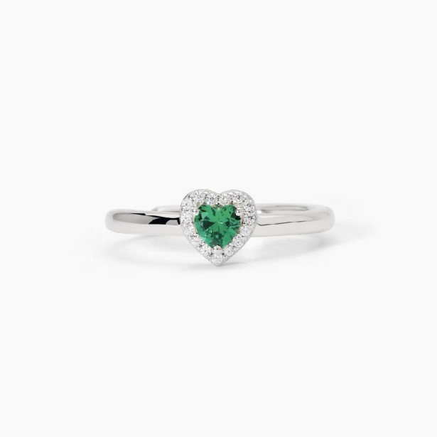 MABINA 523382 - Anello in argento 925/°°° smeraldo sintetico e zirconi