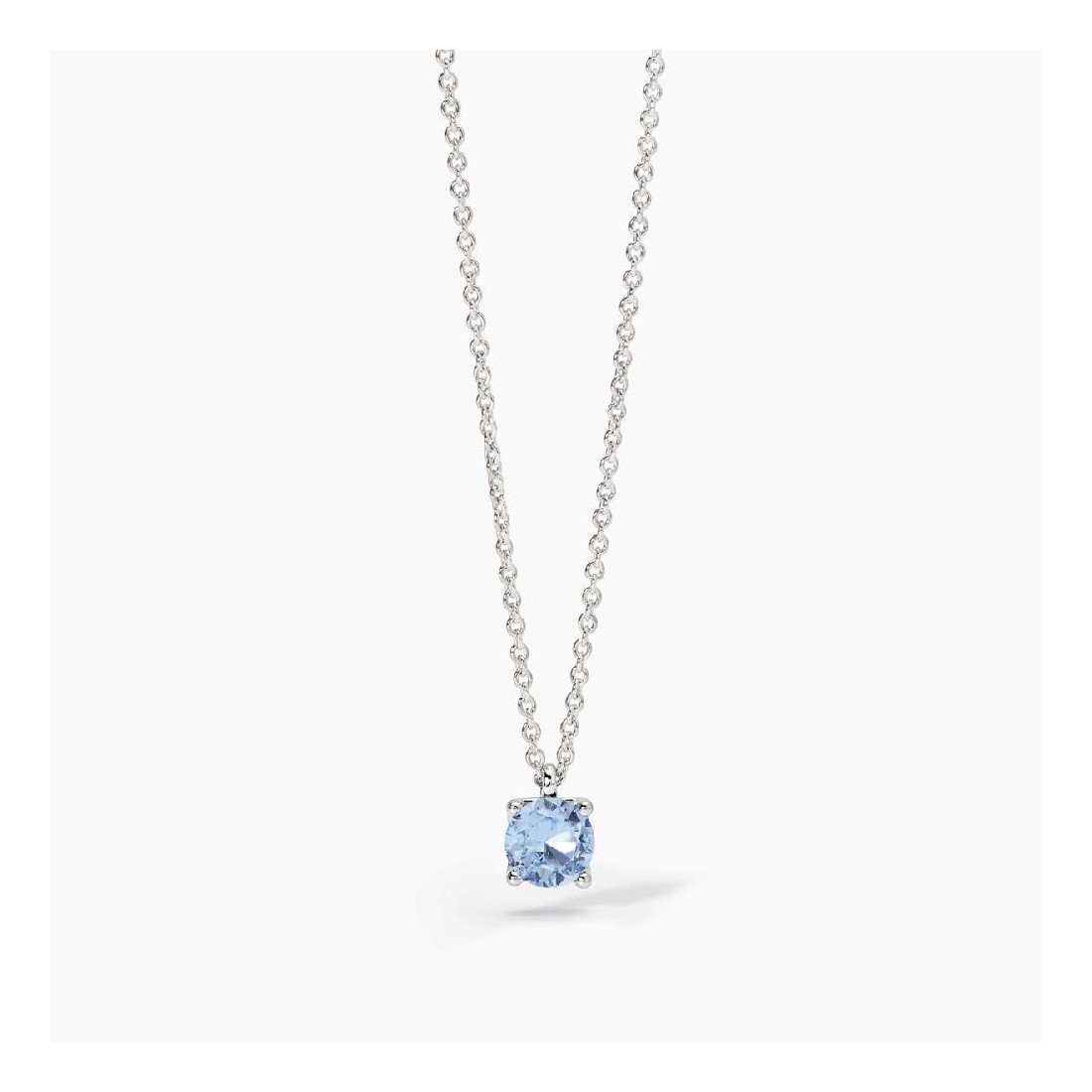 MABINA 553672 - Girocollo in argento 925/°°° e acquamarina sintetica