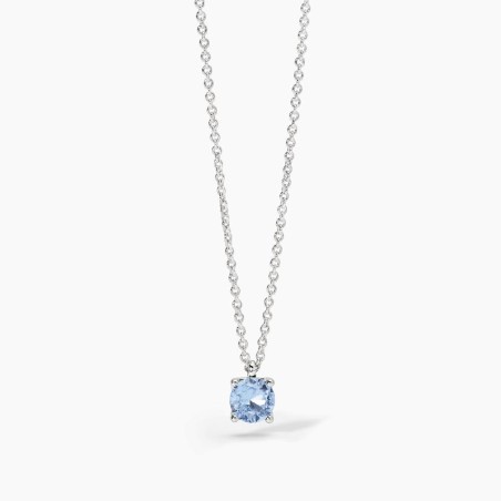 MABINA 553672 - Girocollo in argento 925/°°° e acquamarina sintetica