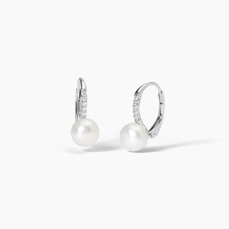 MABINA 563726 - Orecchini in argento 925/°°° perle coltivate e zirconi
