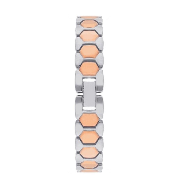 Orologio in metallo bicolore