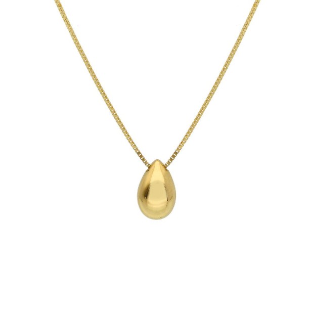 Girocollo in oro giallo 750/ooo con goccia