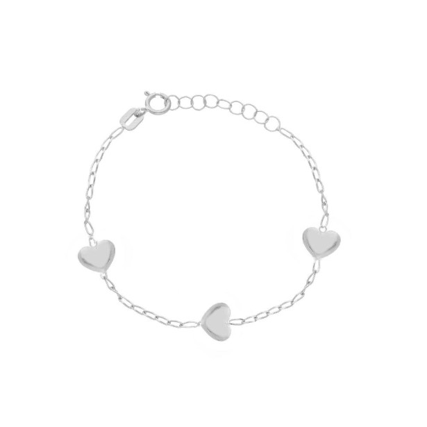 Bracciale in oro bianco 750/ooo con cuore