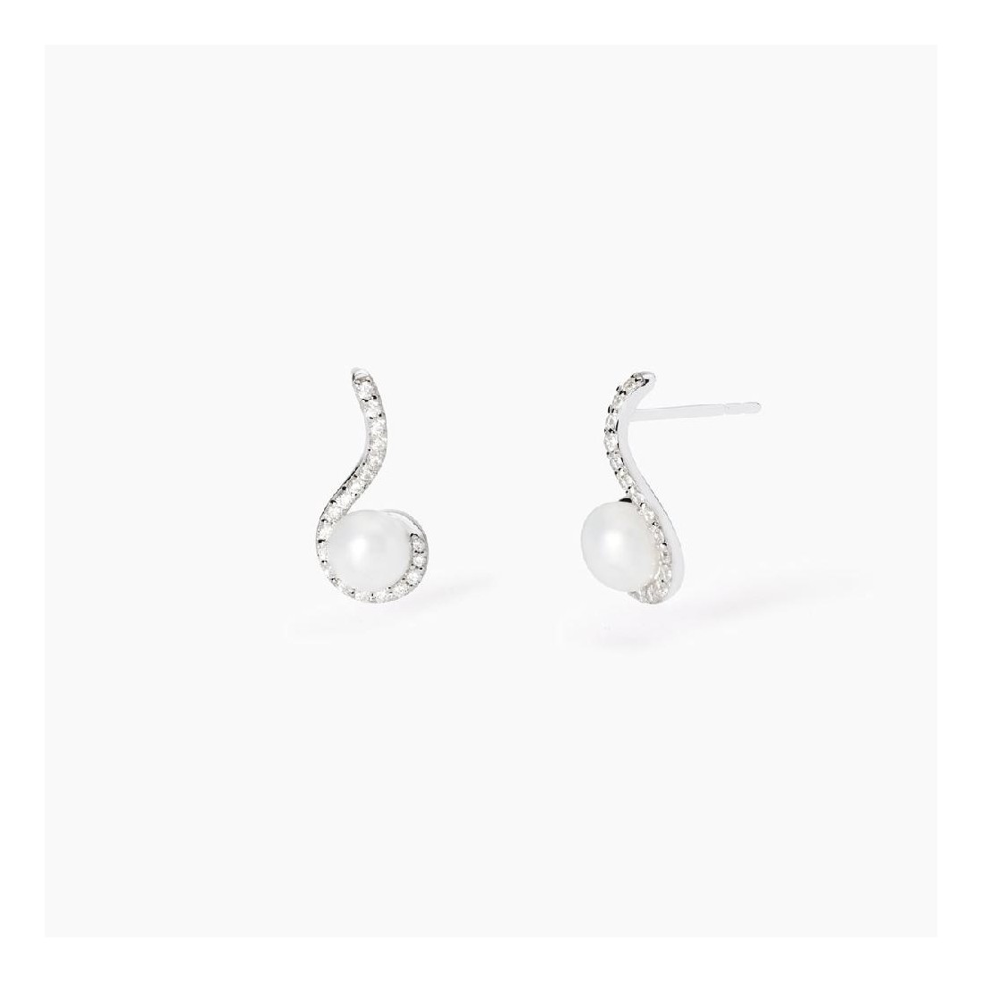 MABINA 563778 - Orecchini in argento 925/°°° perle coltivate e zirconi