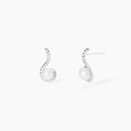 MABINA 563778 - Orecchini in argento 925/°°° perle coltivate e zirconi