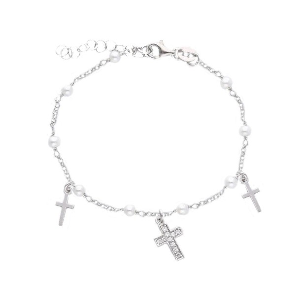 Bracciale in argento 925/ooo con croce