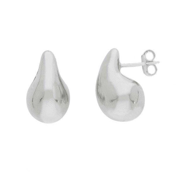 Orecchini lobo in argento 925/ooo con goccia