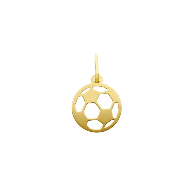 Ciondolo in oro giallo 750/ooo con pallone da calcio