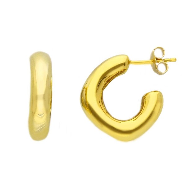 Orecchini cerchio in argento dorato 925/ooo