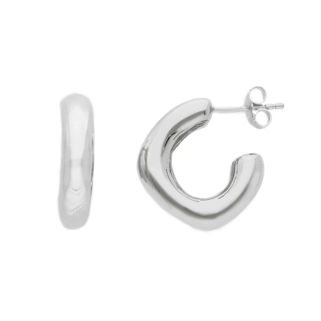 Orecchini cerchio in argento 925/ooo