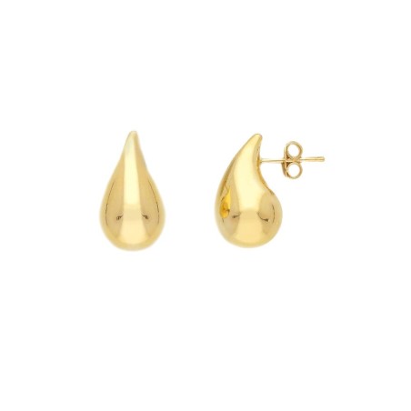 Orecchini lobo in oro giallo 375/ooo