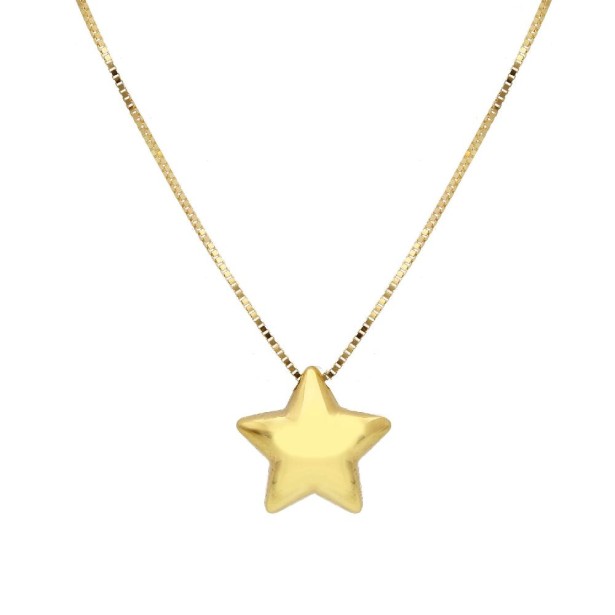 Girocollo in oro giallo 375/ooo con stella