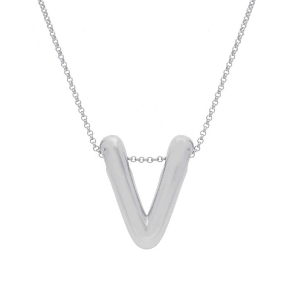Girocollo in argento 925/°°° con iniziale
