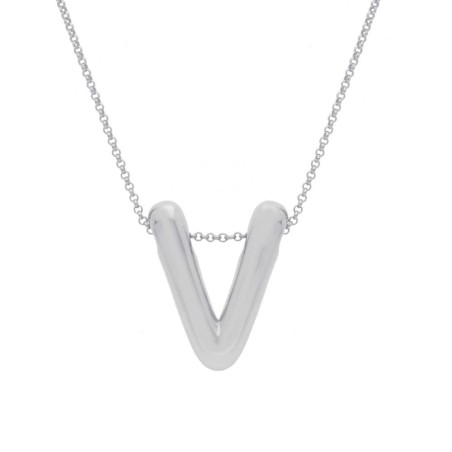Girocollo in argento 925/°°° con iniziale