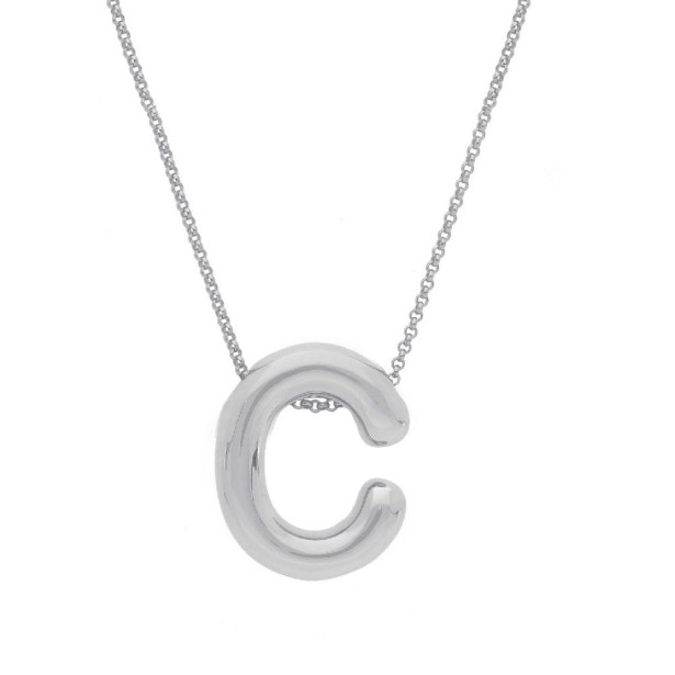 Girocollo in argento 925/°°° con iniziale