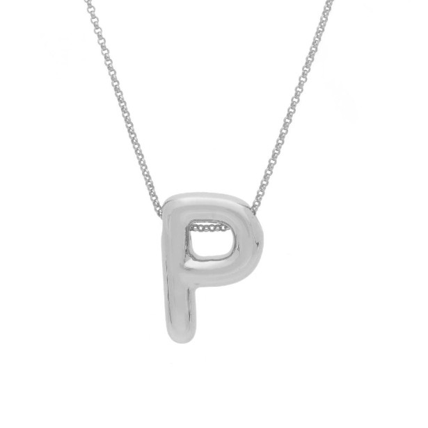 Girocollo in argento 925/°°° con iniziale