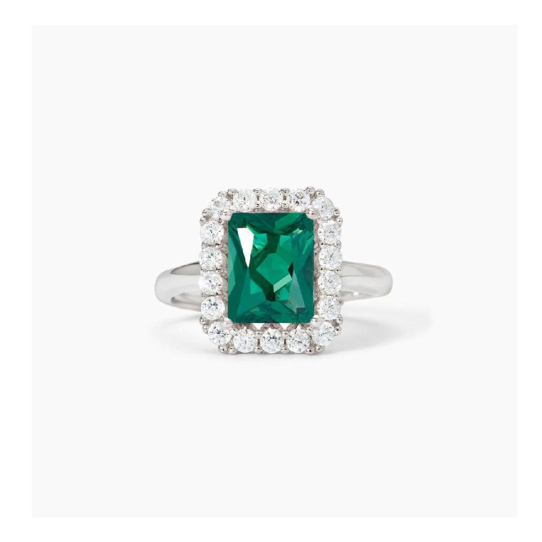 MABINA 523433 - Anello in argento 925/°°° smeraldo sintetico e zirconi