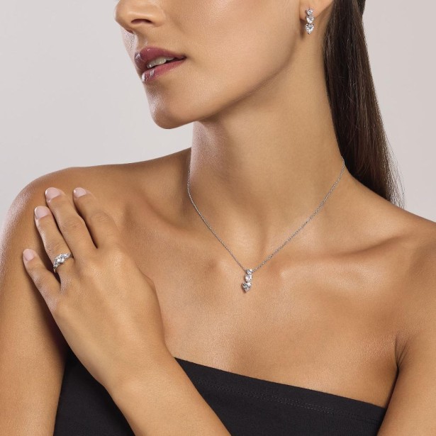 MABINA 553743 - Girocollo in argento 925/ººº zirconi