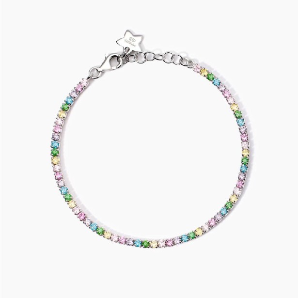 MABINA 533936 - Bracciale in argento 925/°°° corindone sintetico e zirconi