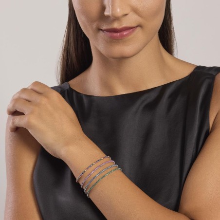 MABINA 533959 - Bracciale in argento 925/°°° e smeraldo sintetico