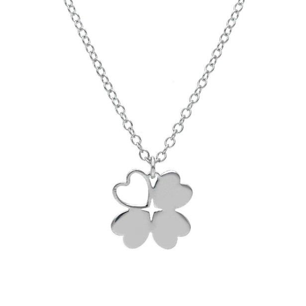 Girocollo in argento 925/ooo con quadrifoglio