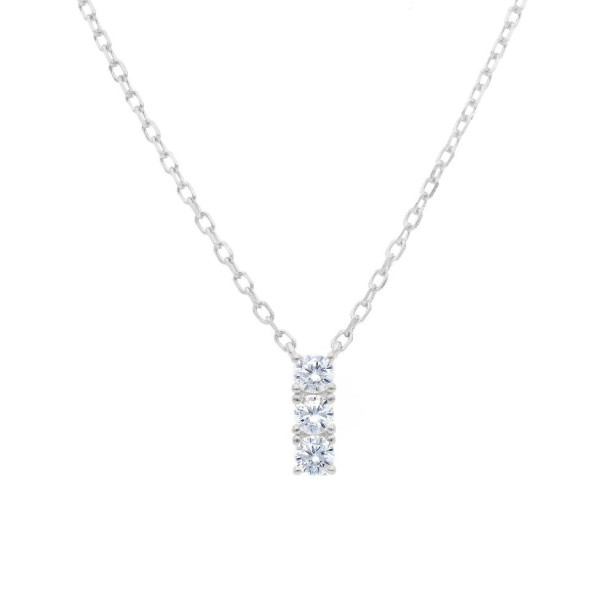 Girocollo trilogy in argento 925/ooo e zirconia cubica