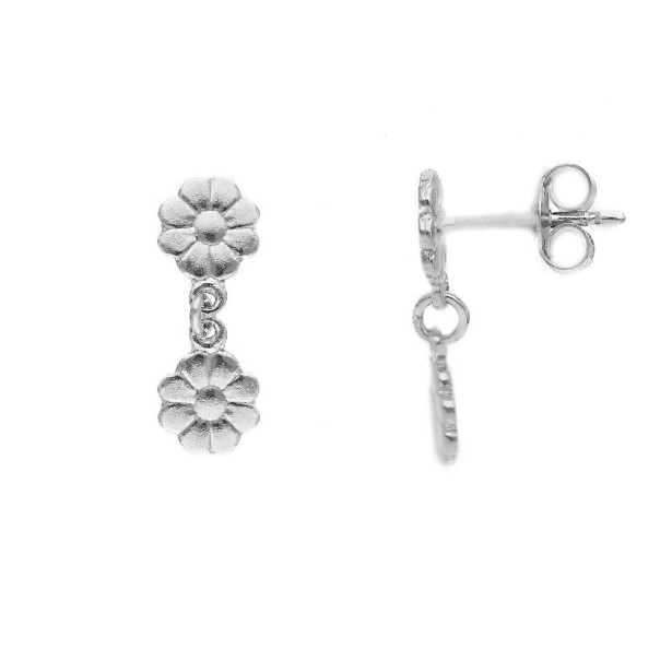 Orecchini pendenti in argento 925/ooo con fiore