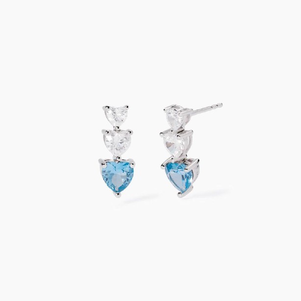 MABINA 563848 - Orecchini in argento 925/°°° acquamarina e zirconi