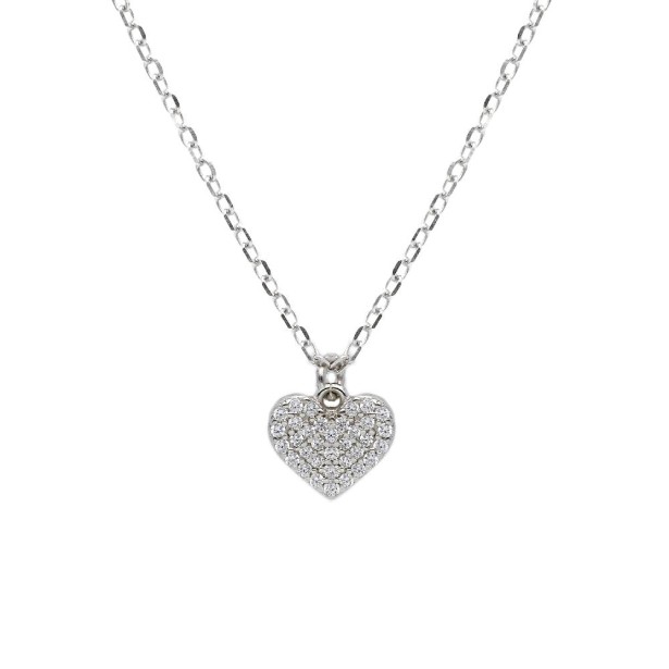 Girocollo in argento 925/ooo e zirconia cubica con cuore