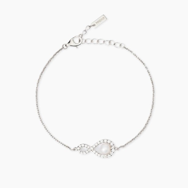 MABINA 534053 - Bracciale in argento 925/°°° perla coltivata e zirconi