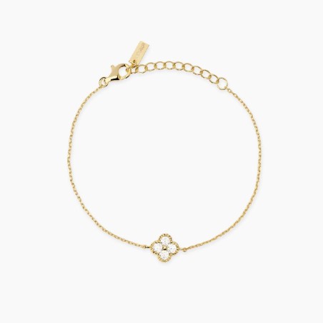 MABINA 534060 - Bracciale in argento 925/°°° placcato oro 18Kt e zirconi