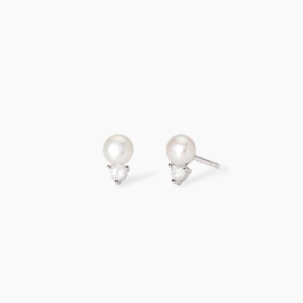 MABINA 563883 - Orecchini in argento 925/°°° perle coltivate e zirconi