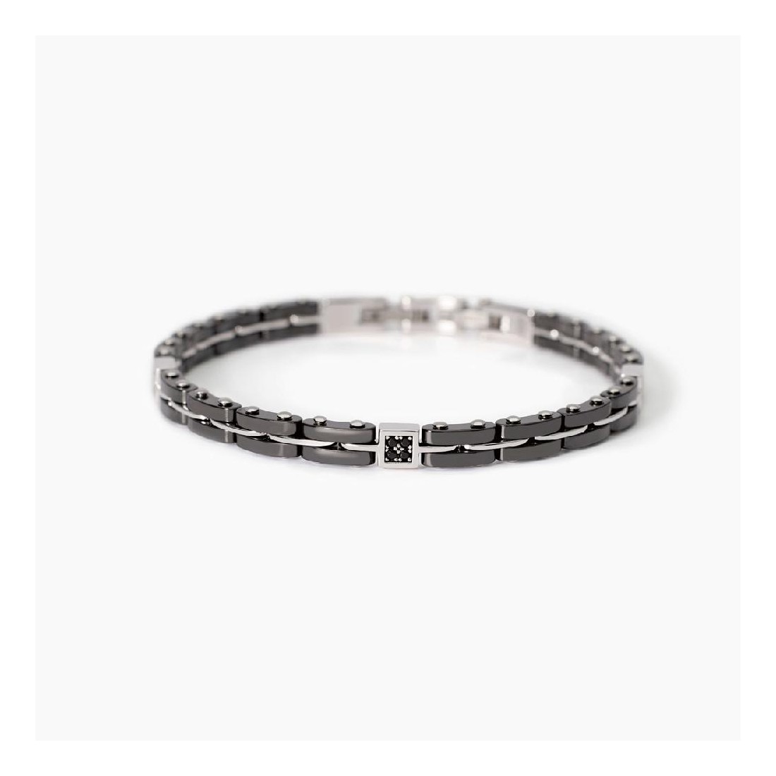MABINA 534012 - Bracciale in argento 925/°°° ceramica acciaio e zircone