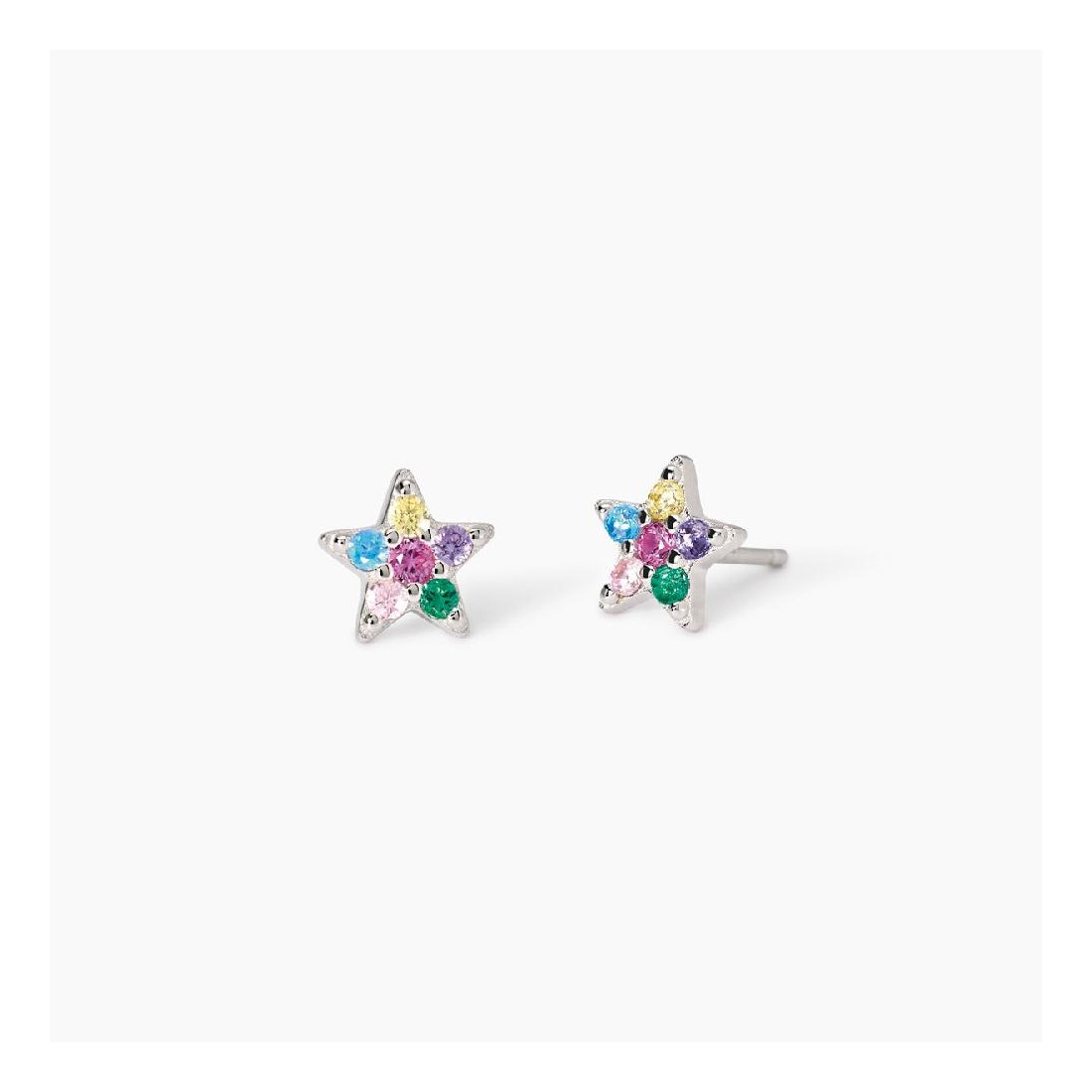 MABINA 563853 - Orecchini in argento 925/°°° corindoni  sintetici e zirconi