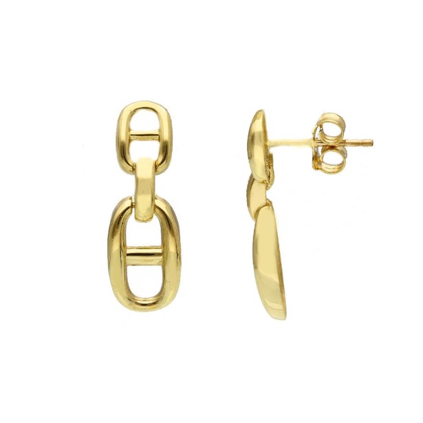 Orecchini pendenti in oro giallo 375/ooo