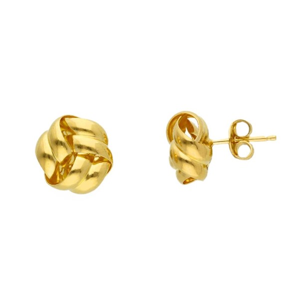 Orecchini in argento dorato 925/ooo con nodo