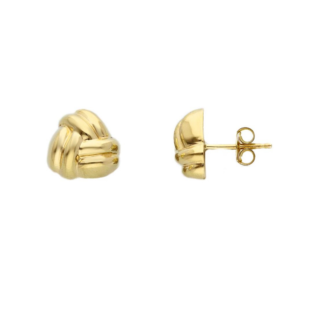 Orecchini lobo in oro giallo 375/°°°