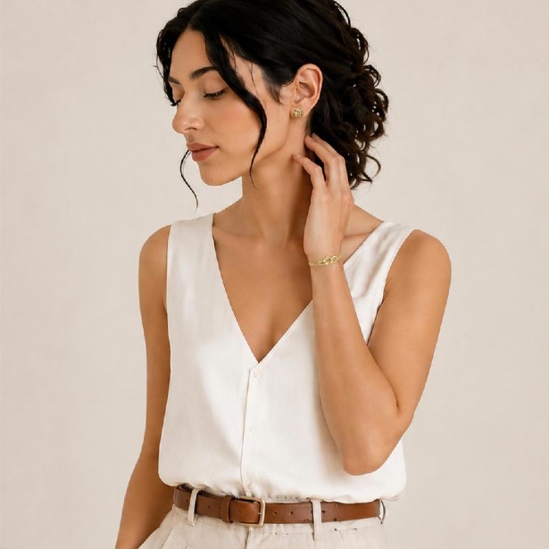 Orecchini lobo in oro giallo 375/°°°