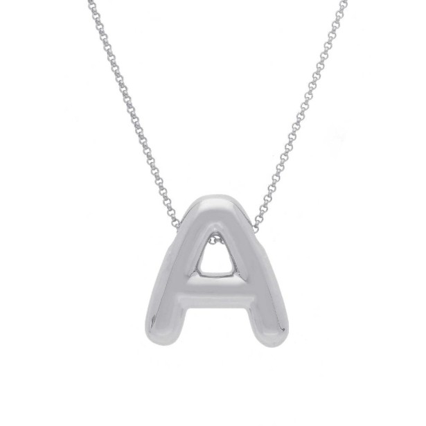 Girocollo in argento 925/°°° con iniziale