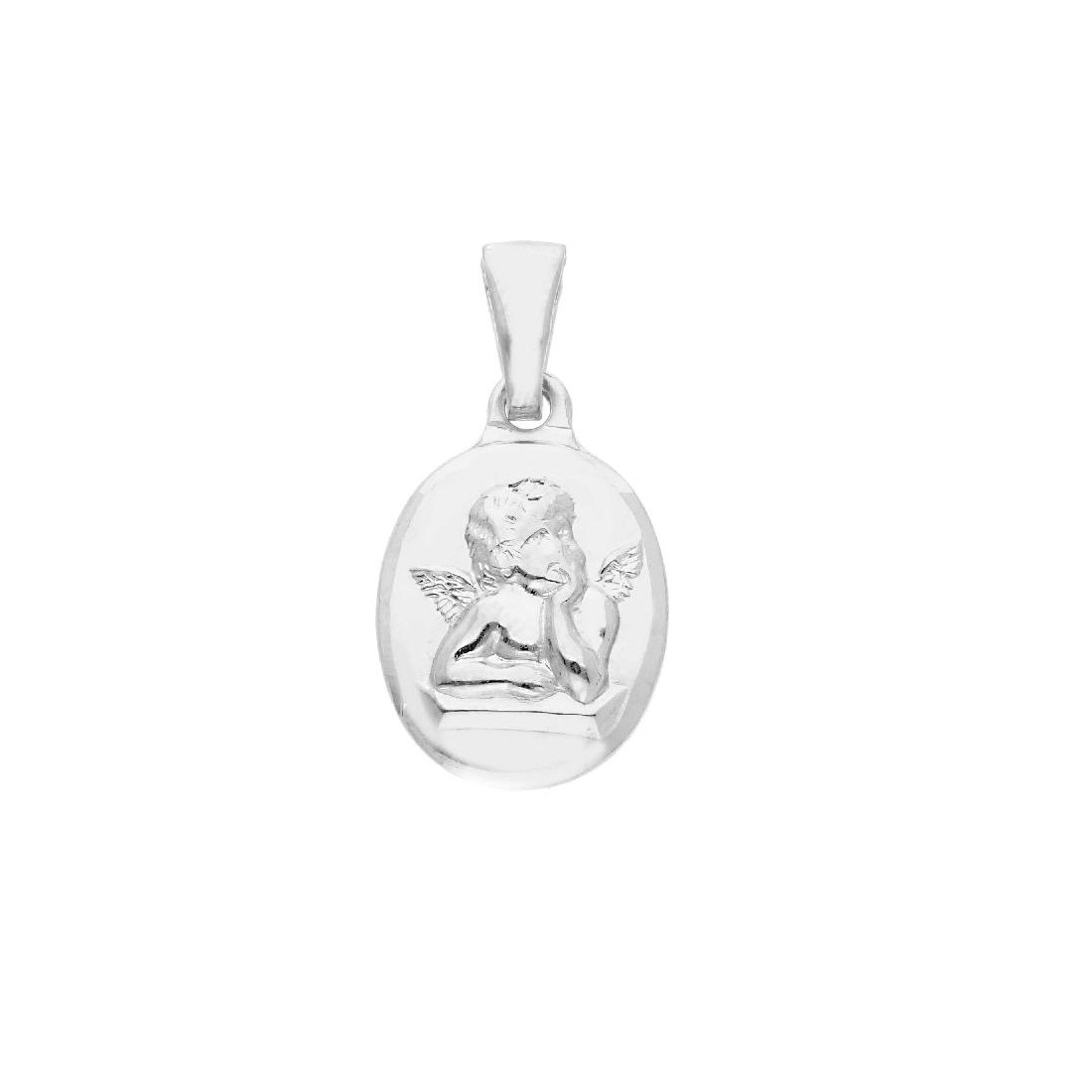 Medaglia in argento 925/ooo con angelo