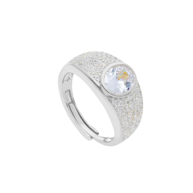 Anello in argento 925/ooo e zirconia cubica
