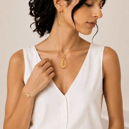 Orecchini pendenti in oro giallo 375/ooo