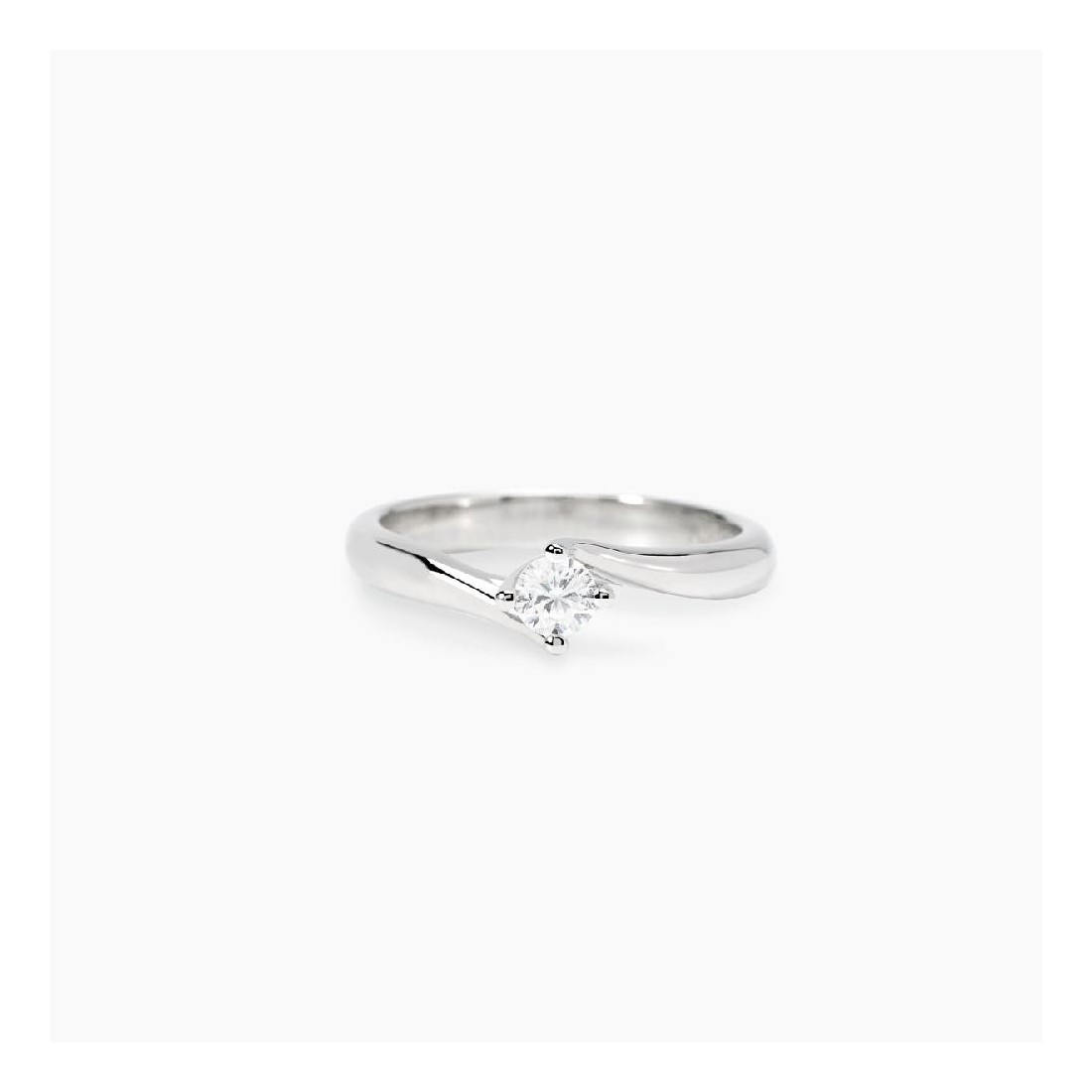 MABINA 523468 Anello in argento 925/°°° abbraccio e diamante lab-grown