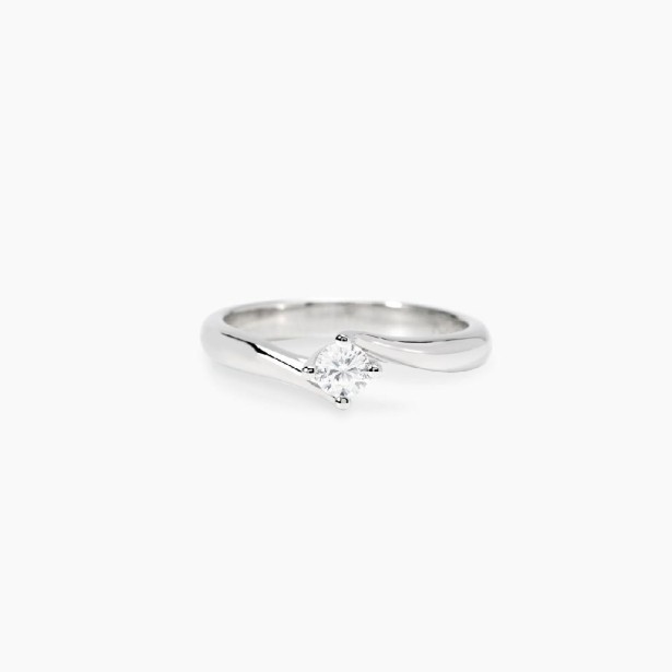 MABINA 523468 Anello in argento 925/°°° abbraccio e diamante lab-grown