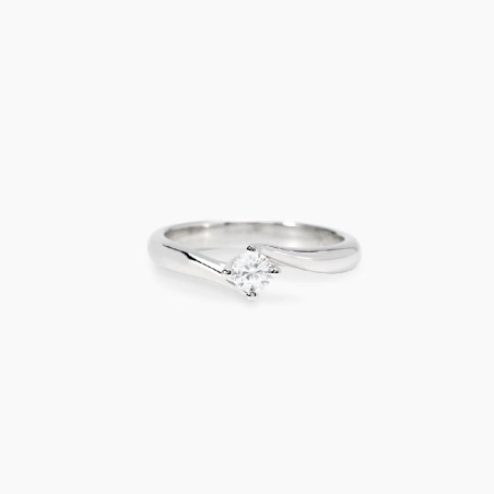 MABINA 523468 Anello in argento 925/°°° abbraccio e diamante lab-grown