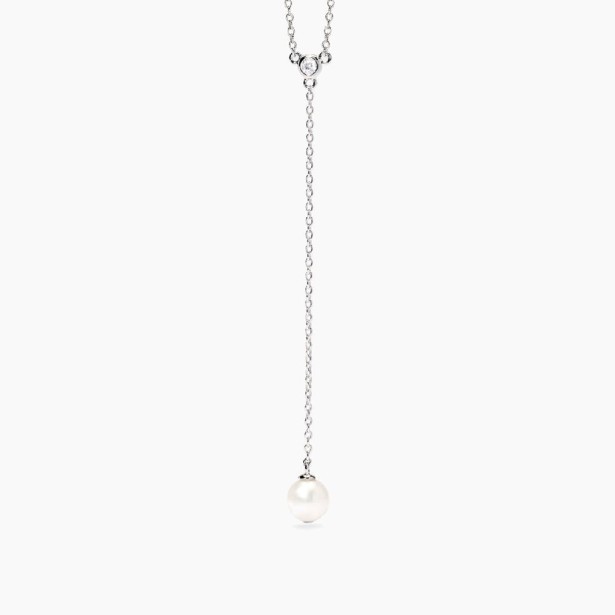 MABINA 553840 - Girocollo in argento 925/°°° perle coltivate e zircone