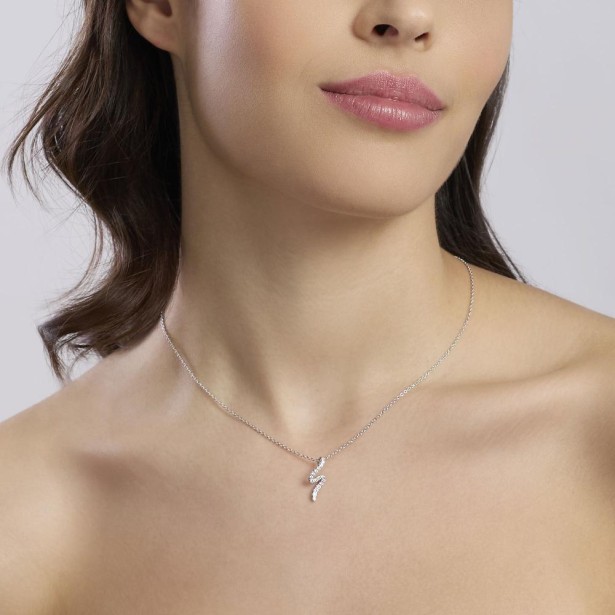 MABINA 553825 Girocollo con pendente in zirconi