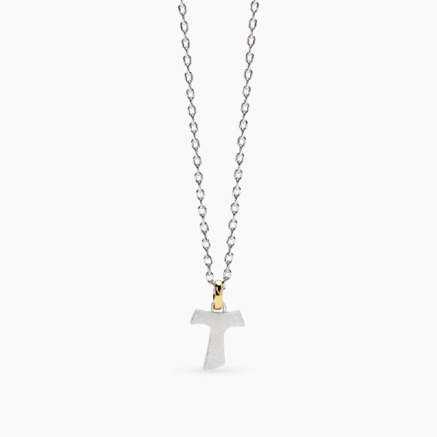 MABINA 553820 - Collana in argento 925/°°° ed elemento placcato oro 18Kt
