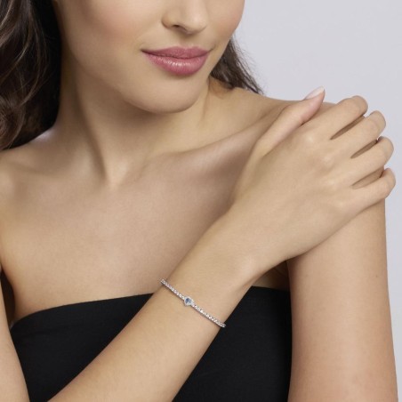 MABINA 534107 - Bracciale in argento 925/°°° acquamarina sintetica e zirconi